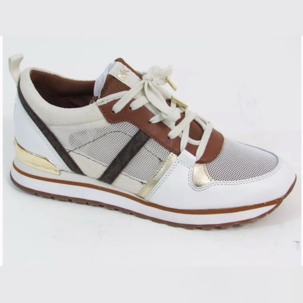 Michael Kors Dash Trainer Sneaker (Women's) - Luggage Multi - Sz 8.5 M Low Top